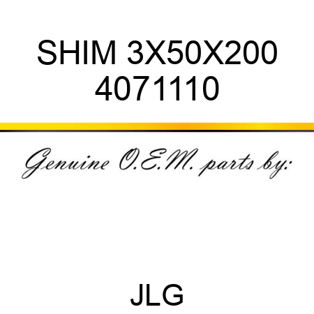 SHIM 3X50X200 4071110