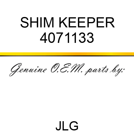 SHIM KEEPER 4071133