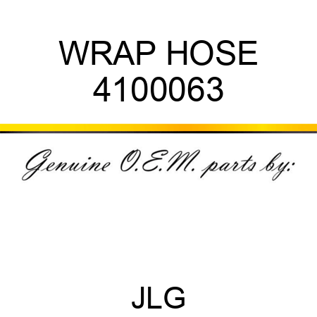 WRAP HOSE 4100063