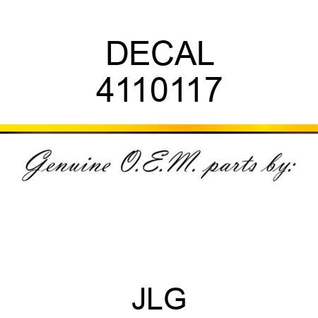 DECAL 4110117