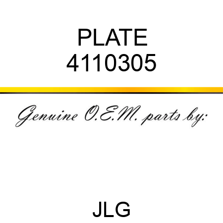 PLATE 4110305