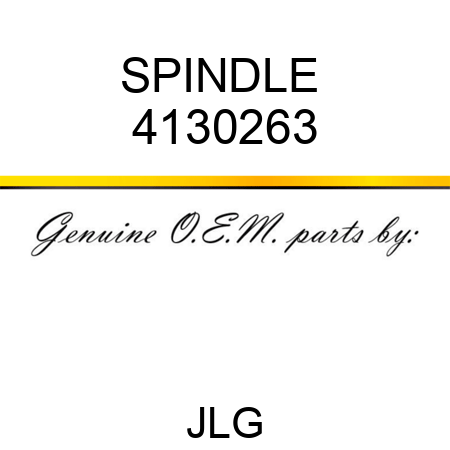 SPINDLE  4130263