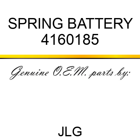 SPRING BATTERY 4160185