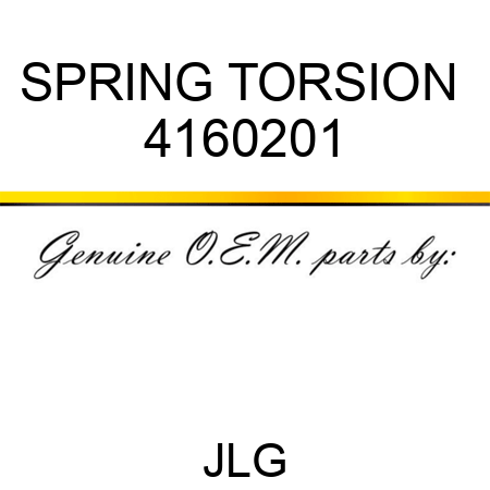 SPRING TORSION  4160201