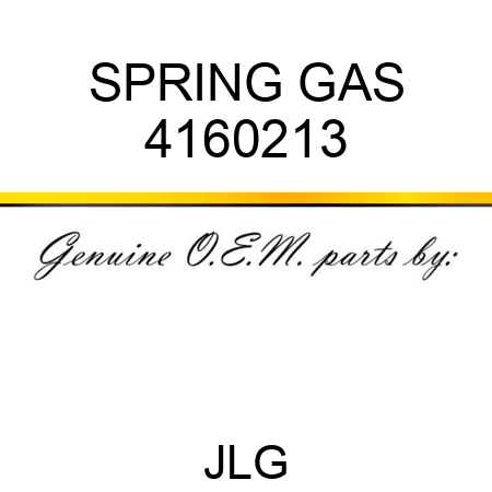 SPRING GAS 4160213
