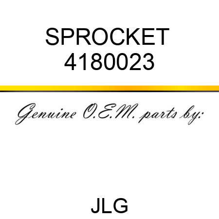 SPROCKET  4180023