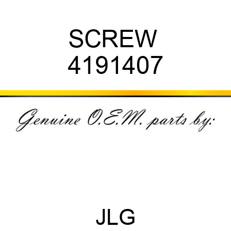 SCREW  4191407