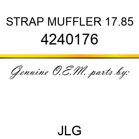 STRAP MUFFLER 17.85 4240176