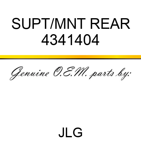 SUPT/MNT REAR 4341404