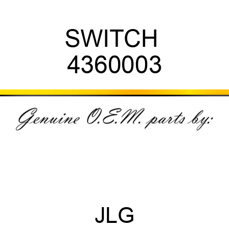 SWITCH  4360003