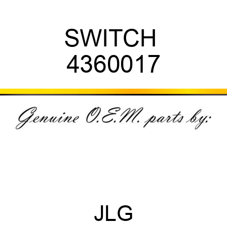 SWITCH  4360017