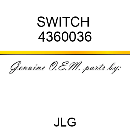 SWITCH  4360036