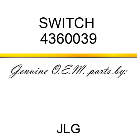 SWITCH  4360039