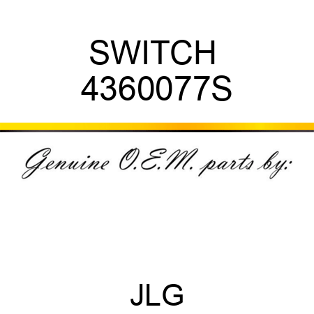 SWITCH  4360077S