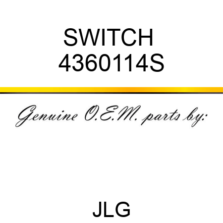 SWITCH  4360114S