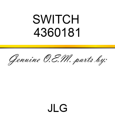 SWITCH  4360181