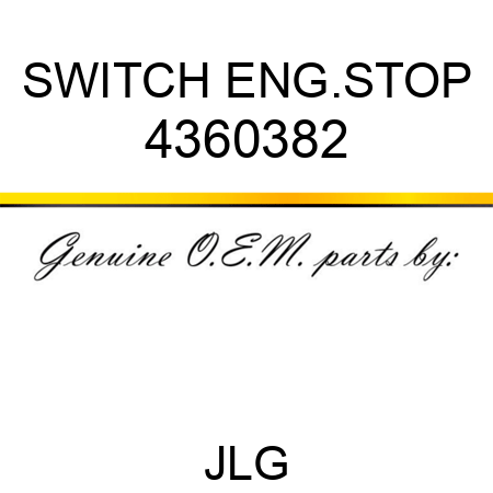 SWITCH ENG.STOP 4360382