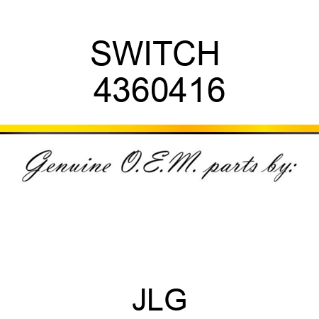 SWITCH  4360416