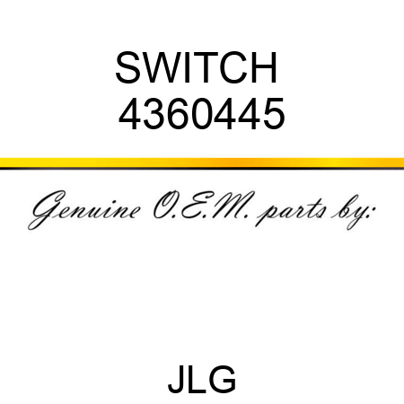 SWITCH  4360445