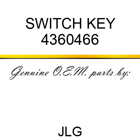 SWITCH KEY 4360466