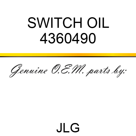 SWITCH OIL 4360490