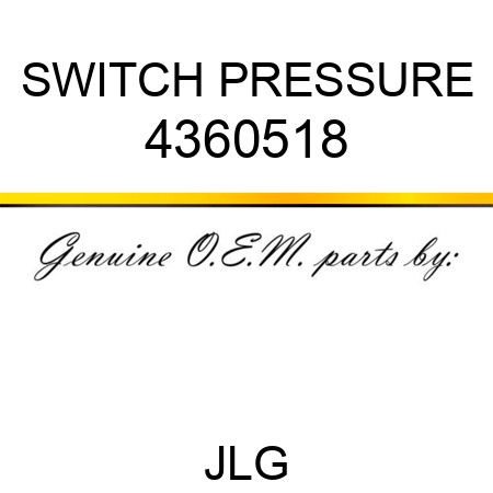 SWITCH PRESSURE 4360518