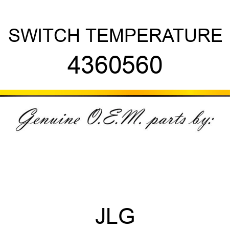 SWITCH TEMPERATURE 4360560