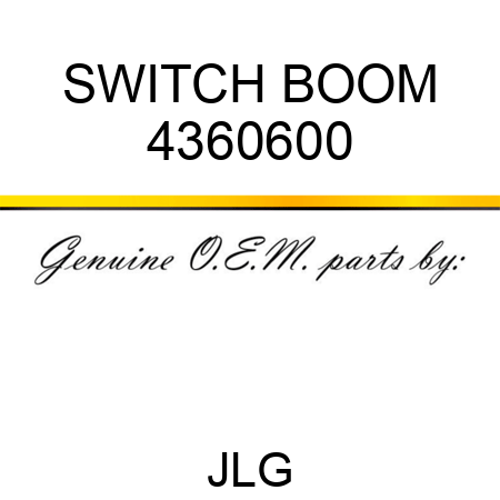 SWITCH BOOM 4360600