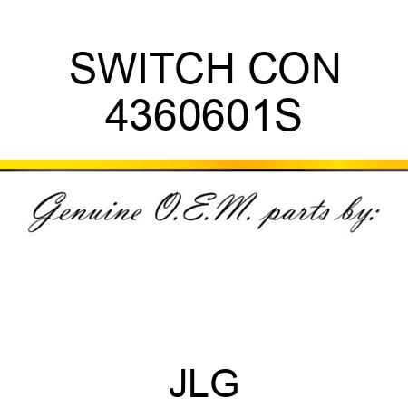 SWITCH CON 4360601S