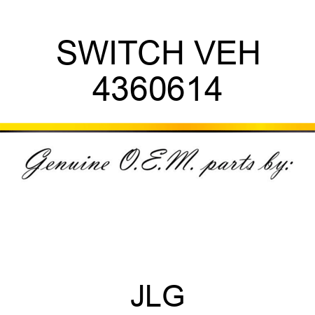 SWITCH VEH 4360614