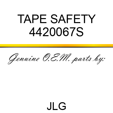 TAPE SAFETY 4420067S