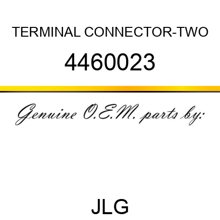 TERMINAL CONNECTOR-TWO 4460023