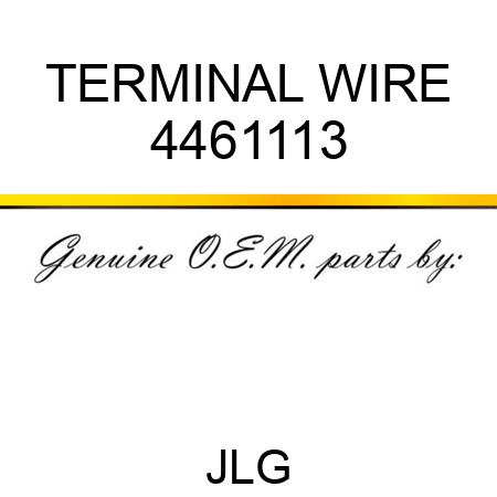 TERMINAL WIRE 4461113
