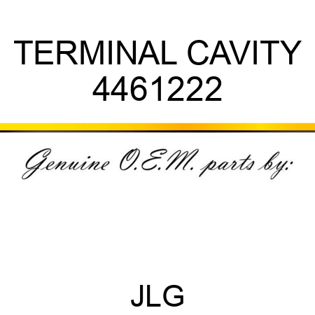 TERMINAL CAVITY 4461222