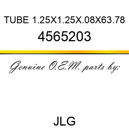 TUBE 1.25X1.25X.08X63.78 4565203