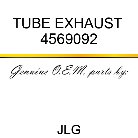 TUBE EXHAUST  4569092