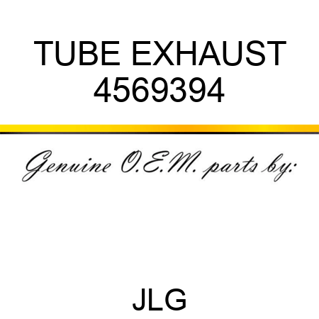 TUBE EXHAUST 4569394