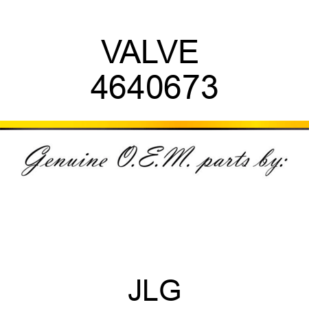 VALVE  4640673