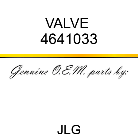 VALVE  4641033