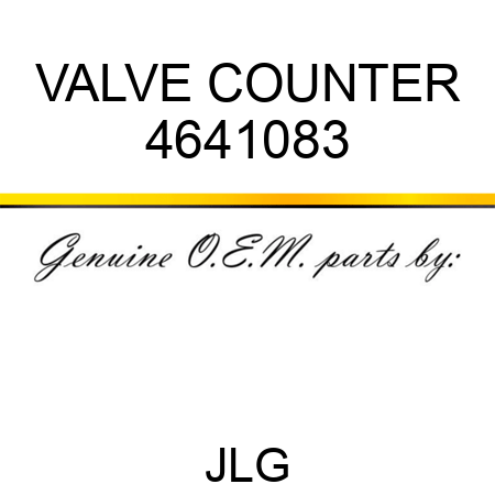 VALVE COUNTER 4641083