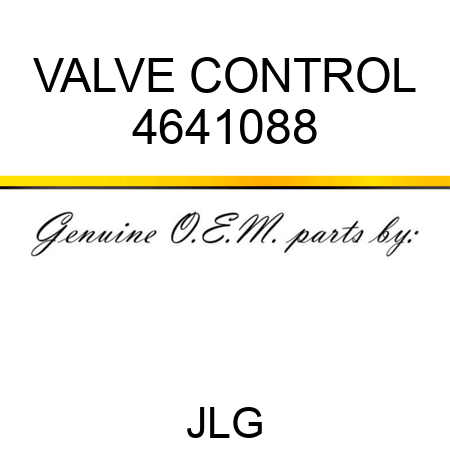 VALVE CONTROL 4641088