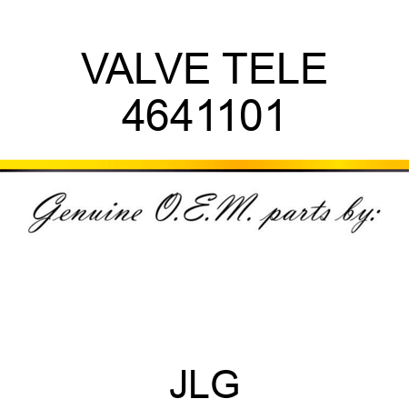 VALVE TELE 4641101