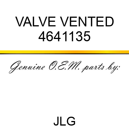 VALVE VENTED 4641135