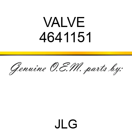 VALVE  4641151