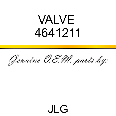 VALVE  4641211