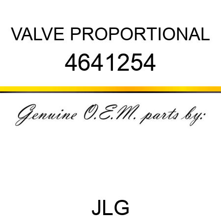 VALVE PROPORTIONAL 4641254