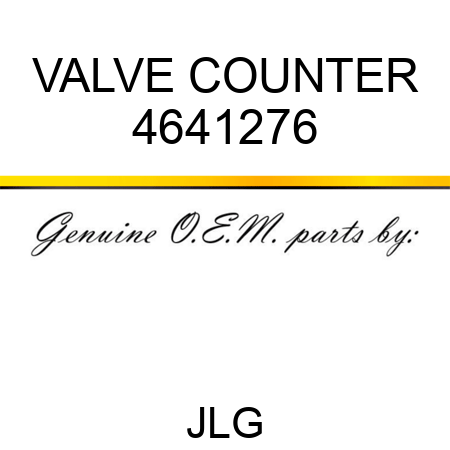 VALVE COUNTER 4641276
