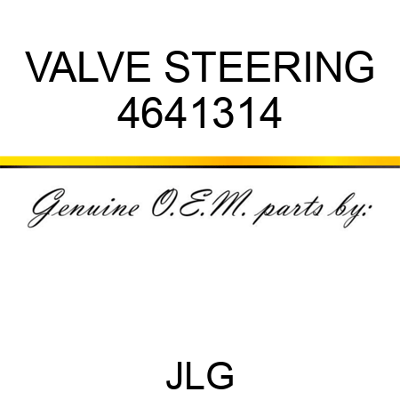 VALVE STEERING 4641314