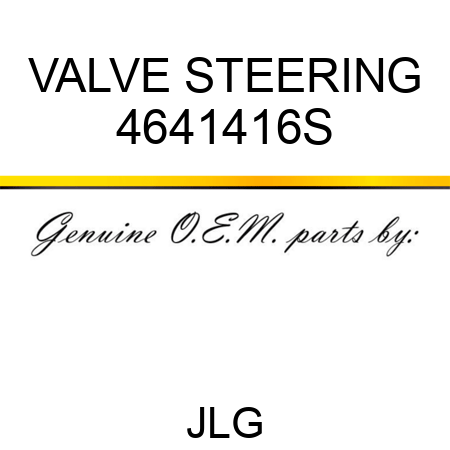 VALVE STEERING 4641416S