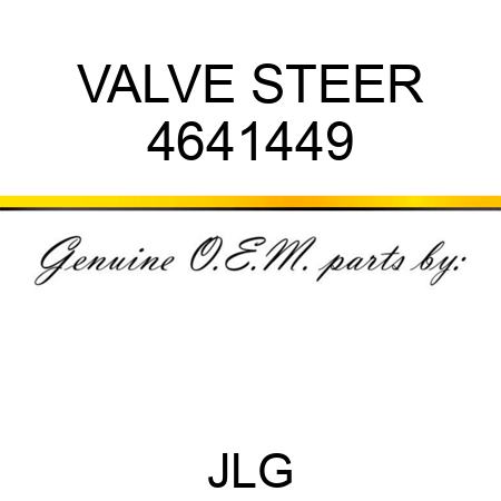 VALVE STEER 4641449